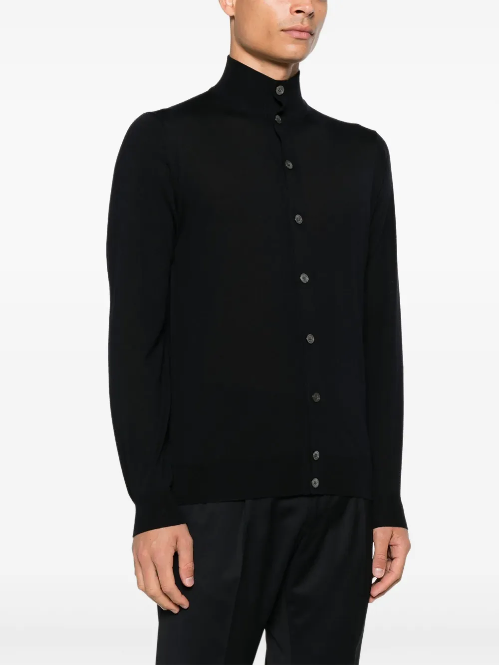 Filippo De Laurentiis Vest van merino wol Blauw