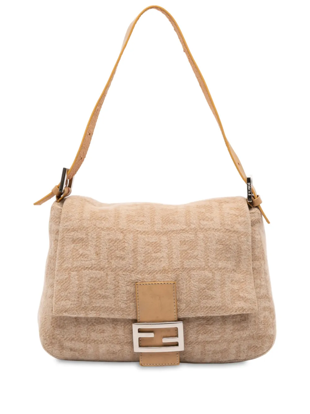 Fendi Pre-Owned 2000-2010 ズッカ ウール マンマ フォーエバー ショルダーバッグ - ブラウン Fendi Pre-Owned 2000-2010 ズッカ ウール マンマ フォーエバー ショルダーバッグ - ブラウン