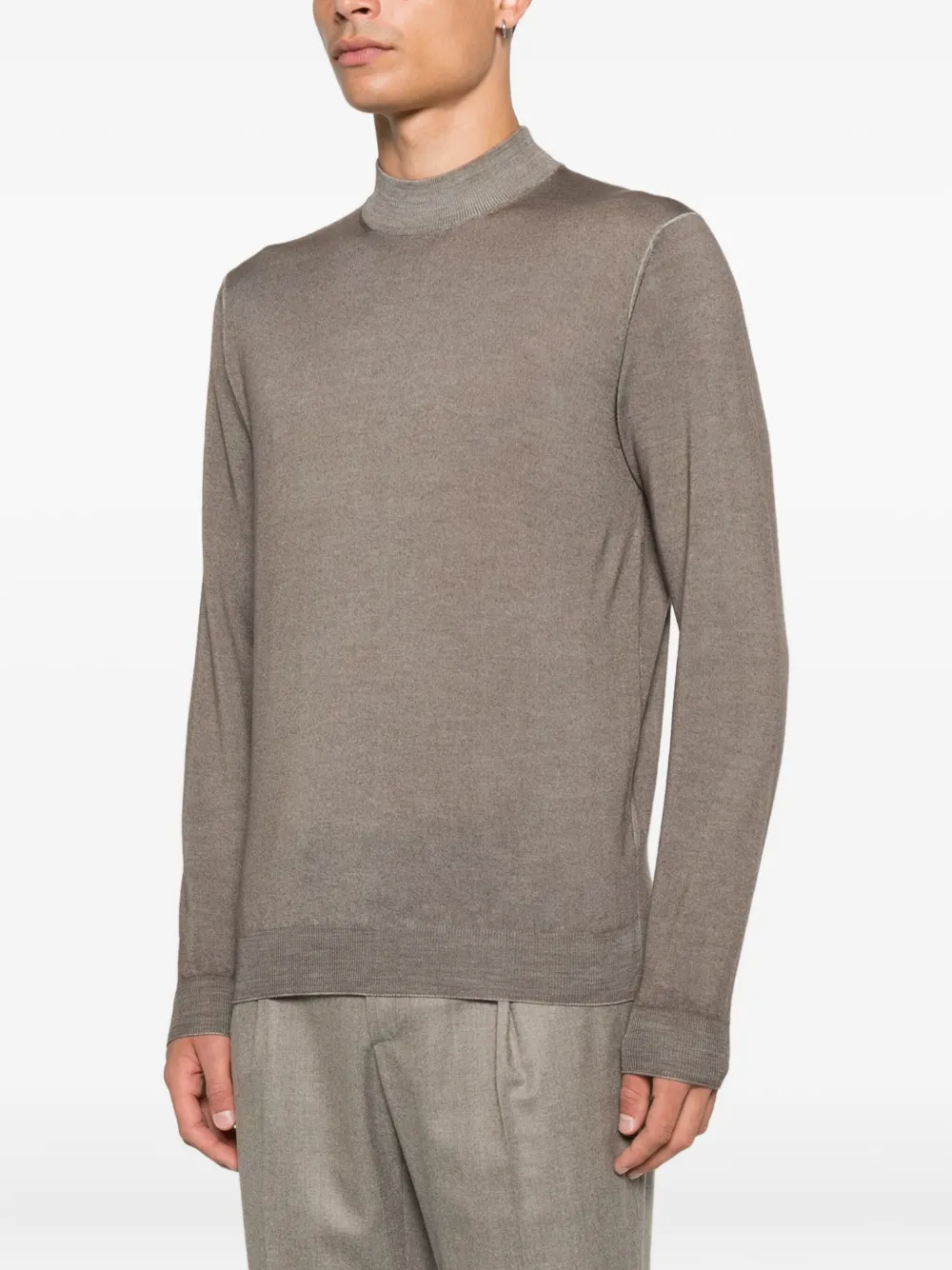 Filippo De Laurentiis Trui met hoge hals Bruin