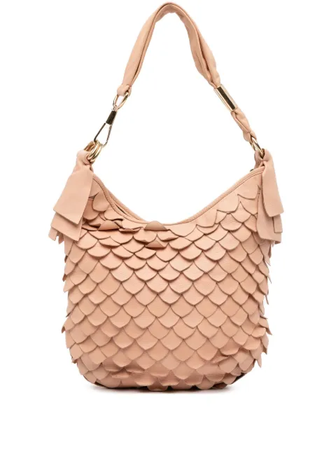 Saint Laurent Pre-Owned 2000-2012 Leather St Tropez Fish Scale hobo bag