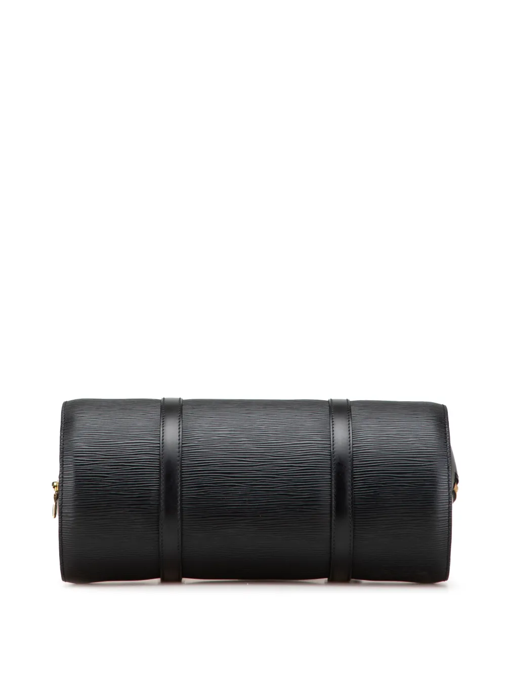 Pre-owned Louis Vuitton 1998 Epi Soufflot Handbag In Black