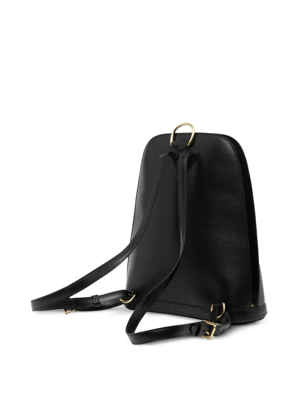 Pre-owned Louis Vuitton 1997 Epi Gobelins Backpack In Black