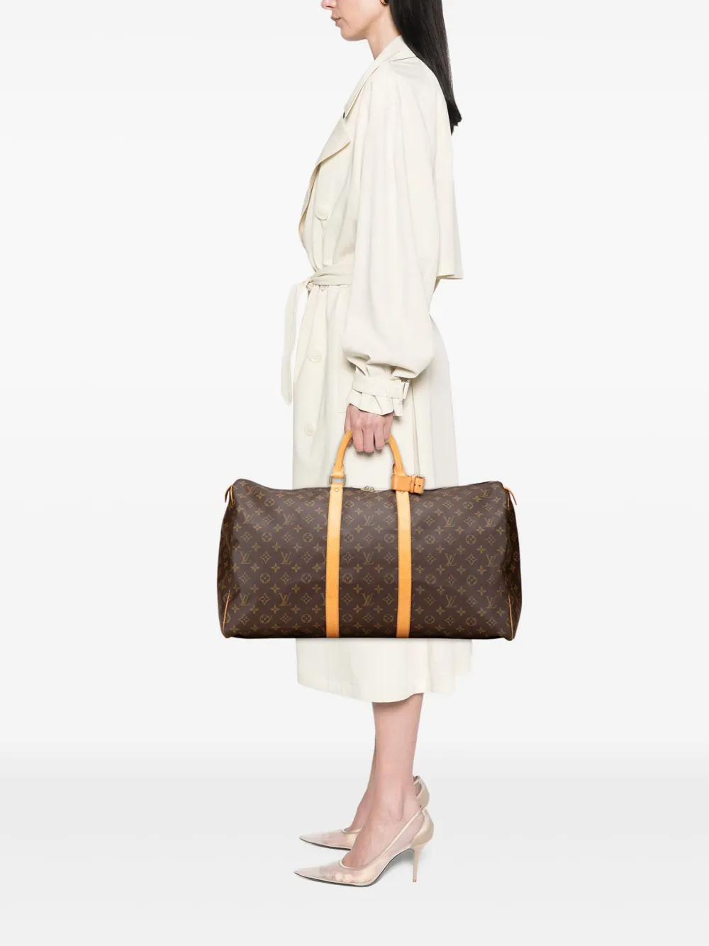 Louis Vuitton Pre-Owned 2001 Monogram Keepall 55 travel bag | Pre-Owned | Image 2