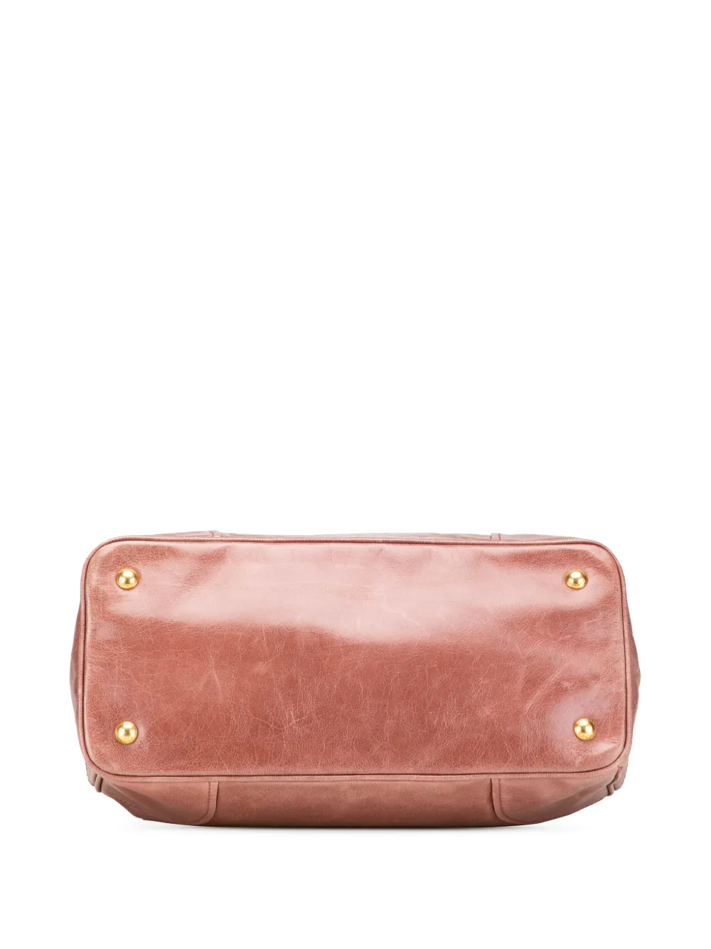 Pre-owned Prada 2000-2025 Vitello Shine Satchel In Pink