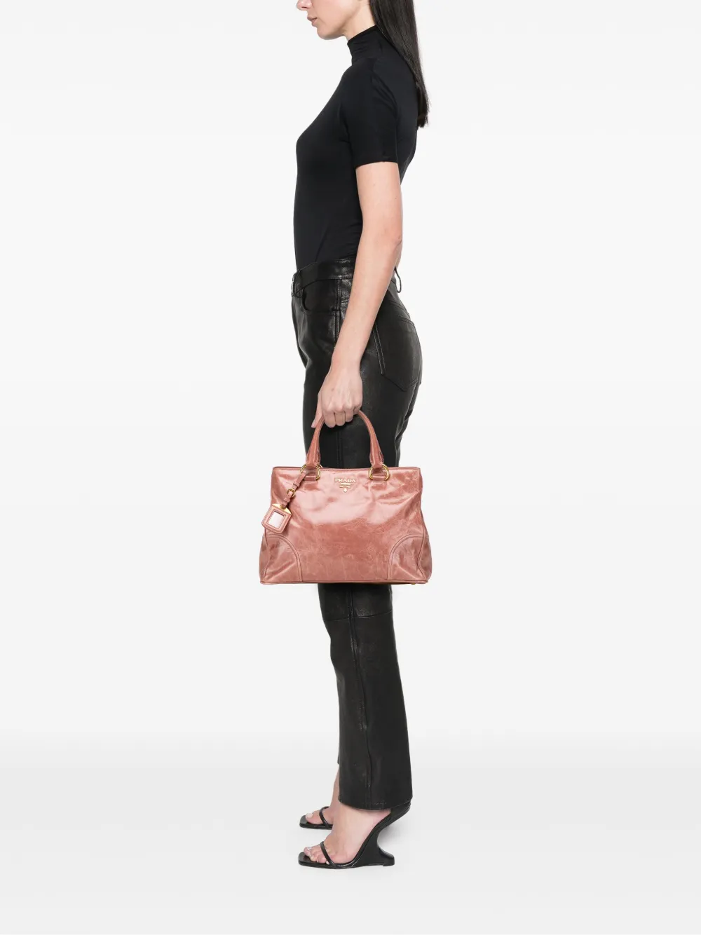 Prada Pre-Owned 2000-2025 Vitello Shine satchel | Pre-Owned | Image 2