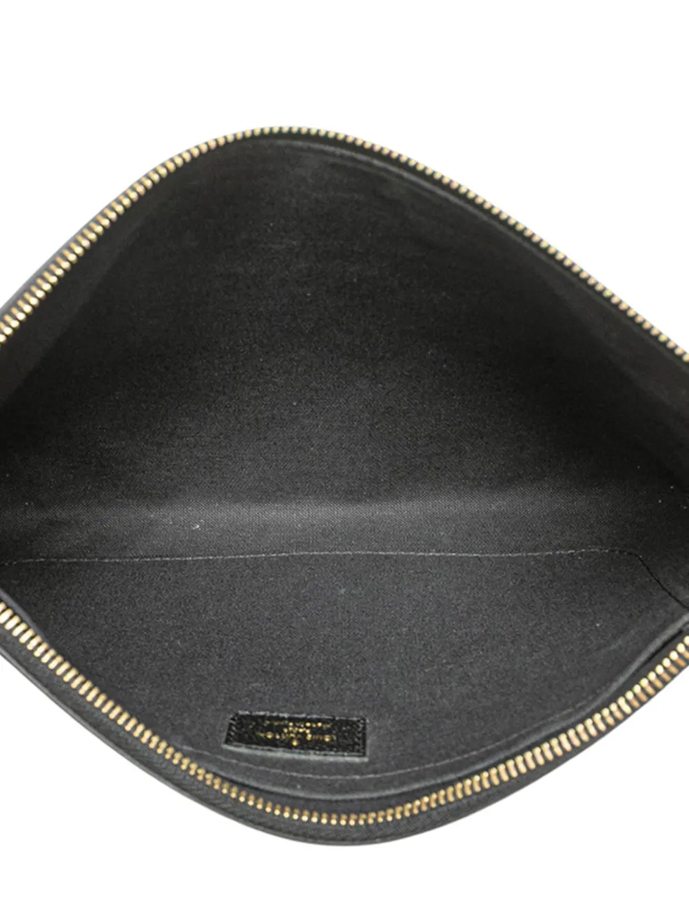 Pre-owned Louis Vuitton 2019 Monogram Empreinte Daily Pouch Clutch Bag In Black