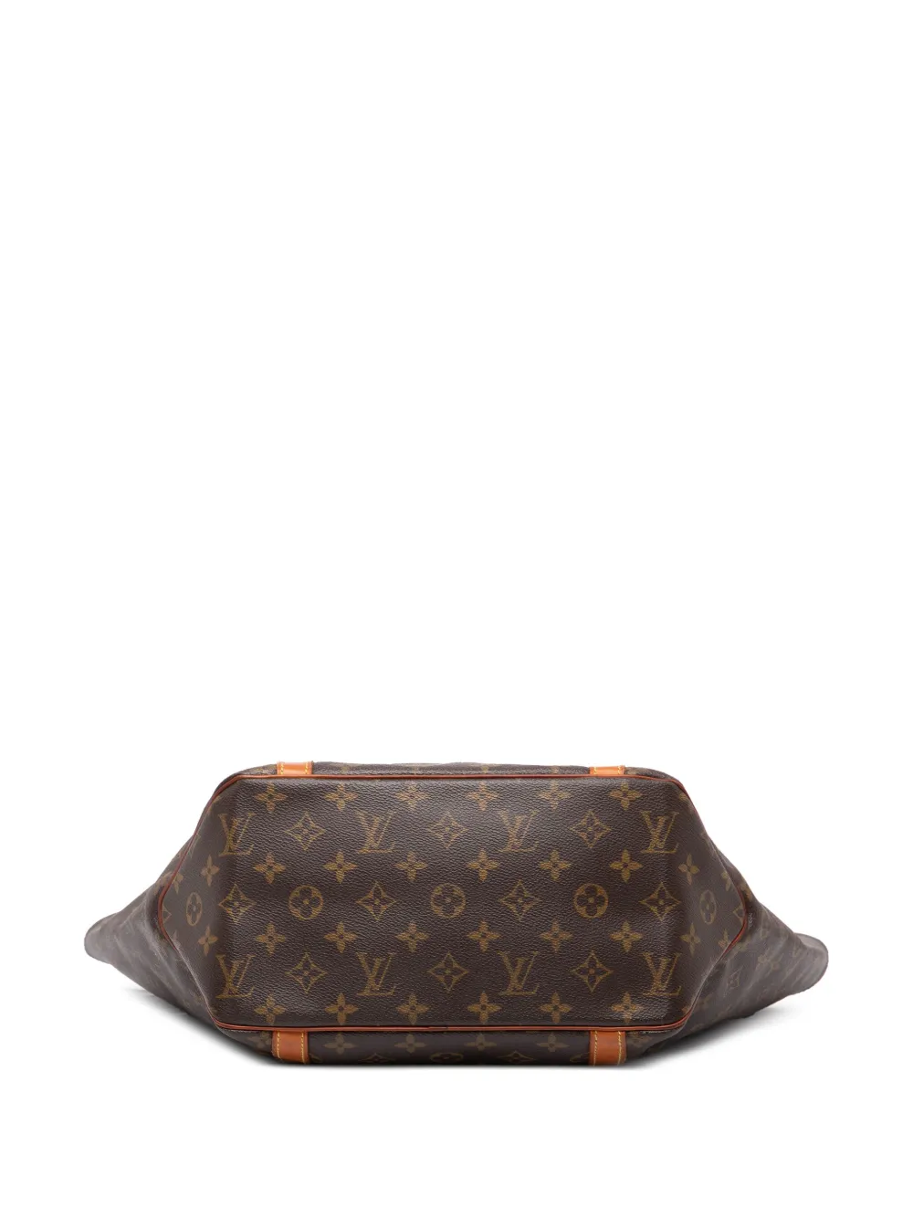 Pre-owned Louis Vuitton 1997 Monogram Sac Shopping Tote Bag In Brown
