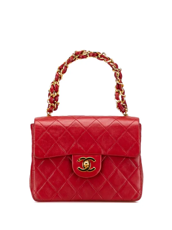 CHANEL Pre-Owned 1986-1988 マイクロ クラシック ラムスキン ベルト