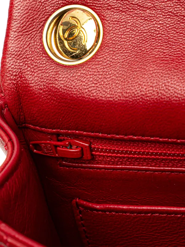 CHANEL Pre-Owned 1986-1988 マイクロ クラシック ラムスキン ベルト