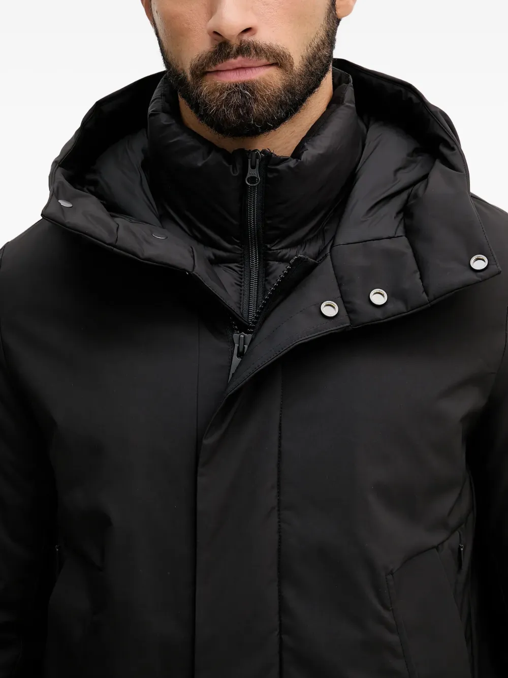 bomboogie Prague jack met capuchon Zwart