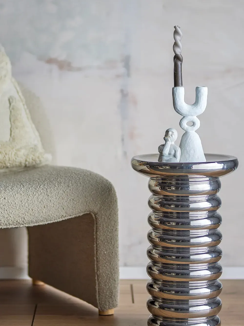 BLOOMINGVILLE Spike side table - Zilver