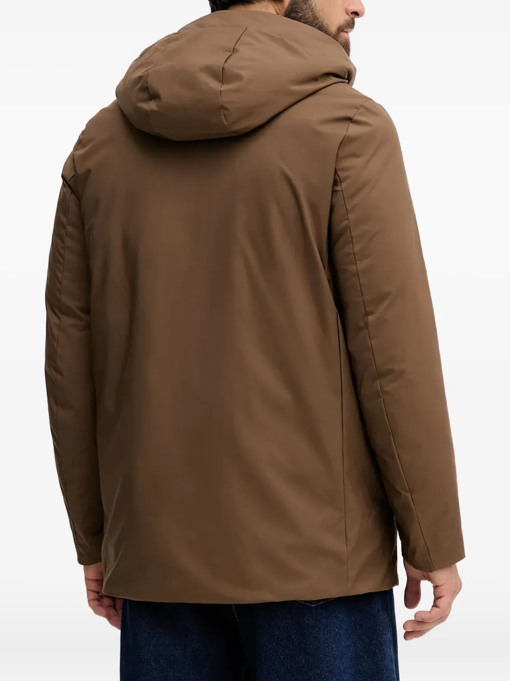 Bomboogie Prague Hooded Parka In Brown