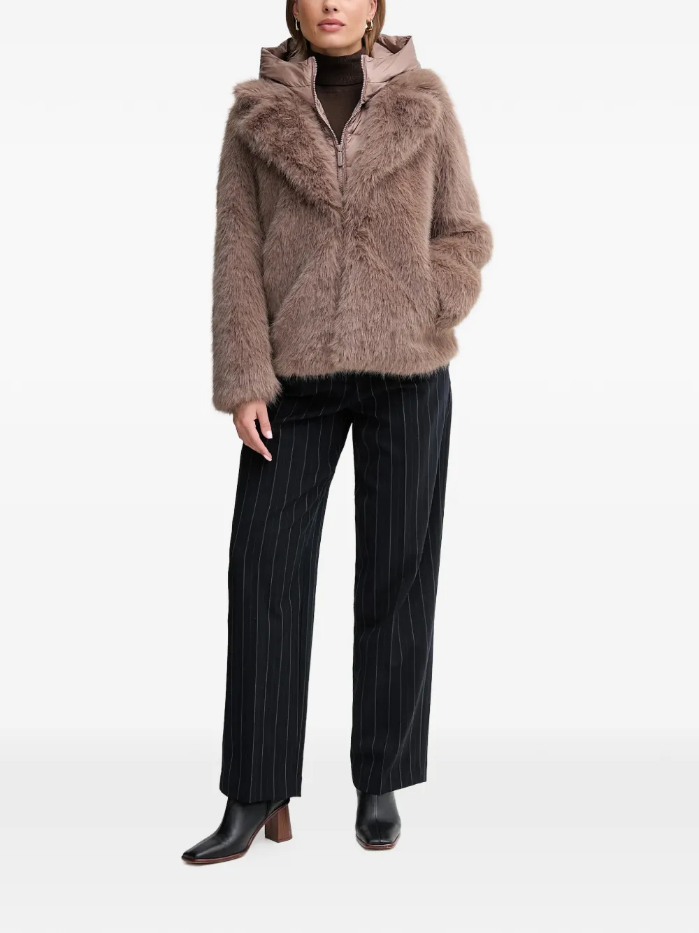  Bomboogie Chaqueta Paris Con Capucha - Marrón 