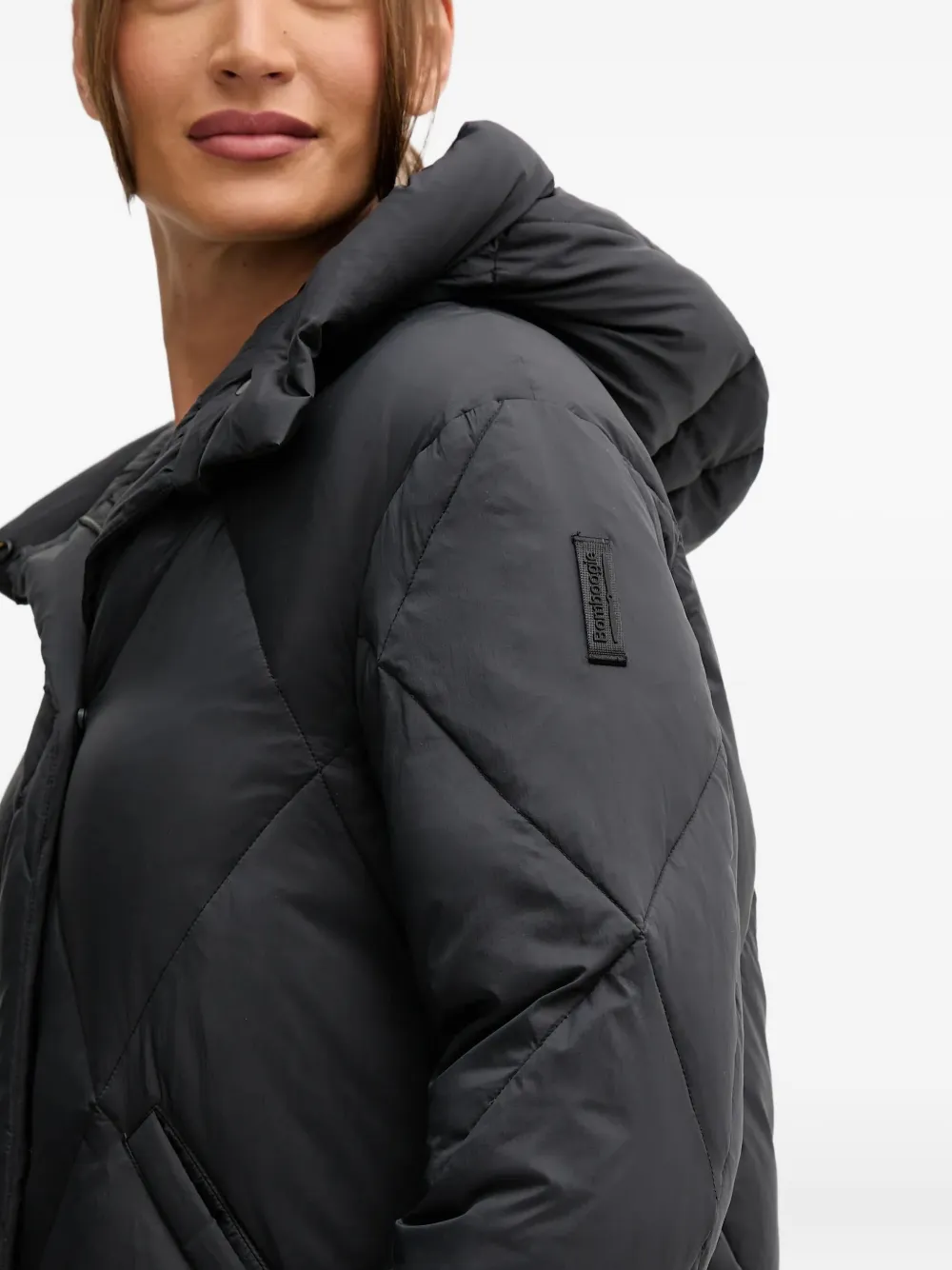 bomboogie Gevoerd jack met capuchon Zwart