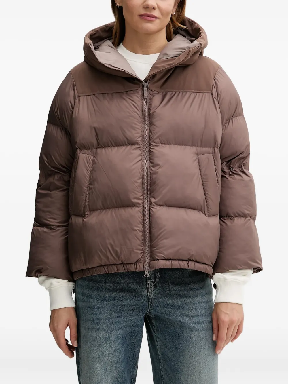 bomboogie Nagoja hooded padded jacket | Brown | Image 1