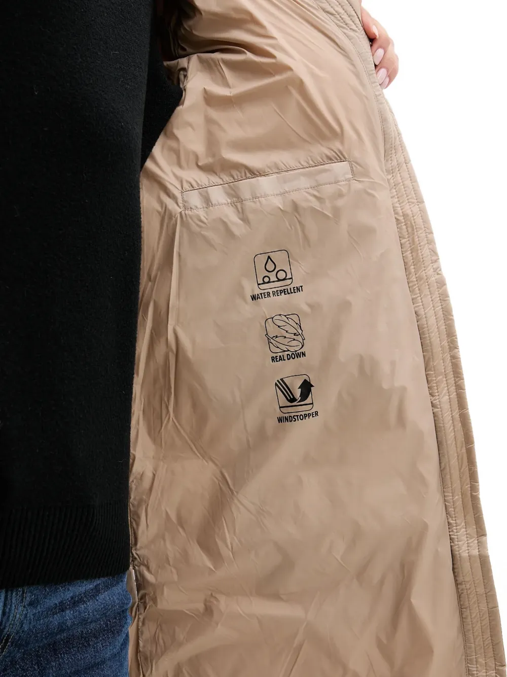 bomboogie Jack met capuchon en rits Beige