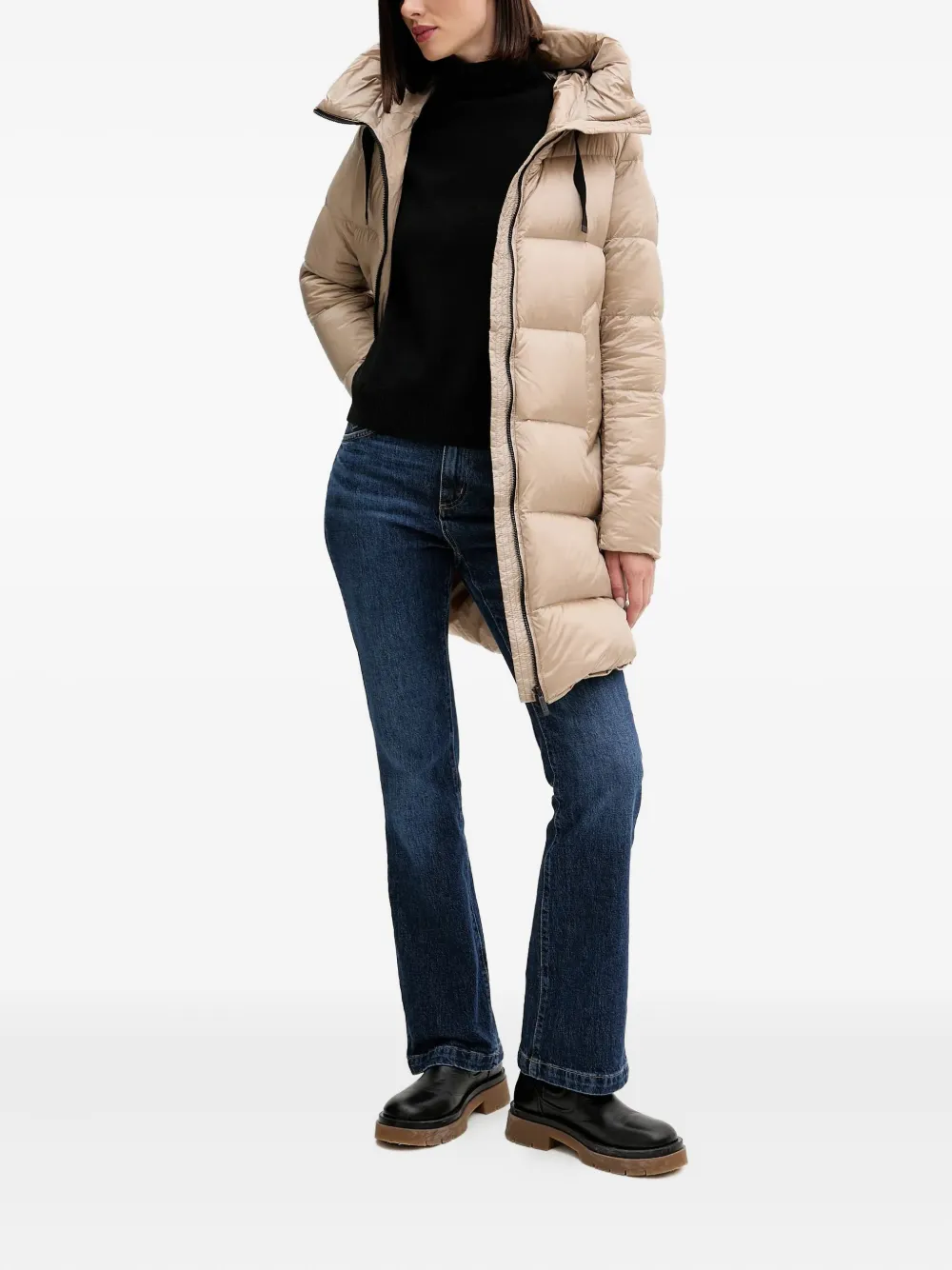 bomboogie hooded zip jacket | Oversized Coats | Image 2