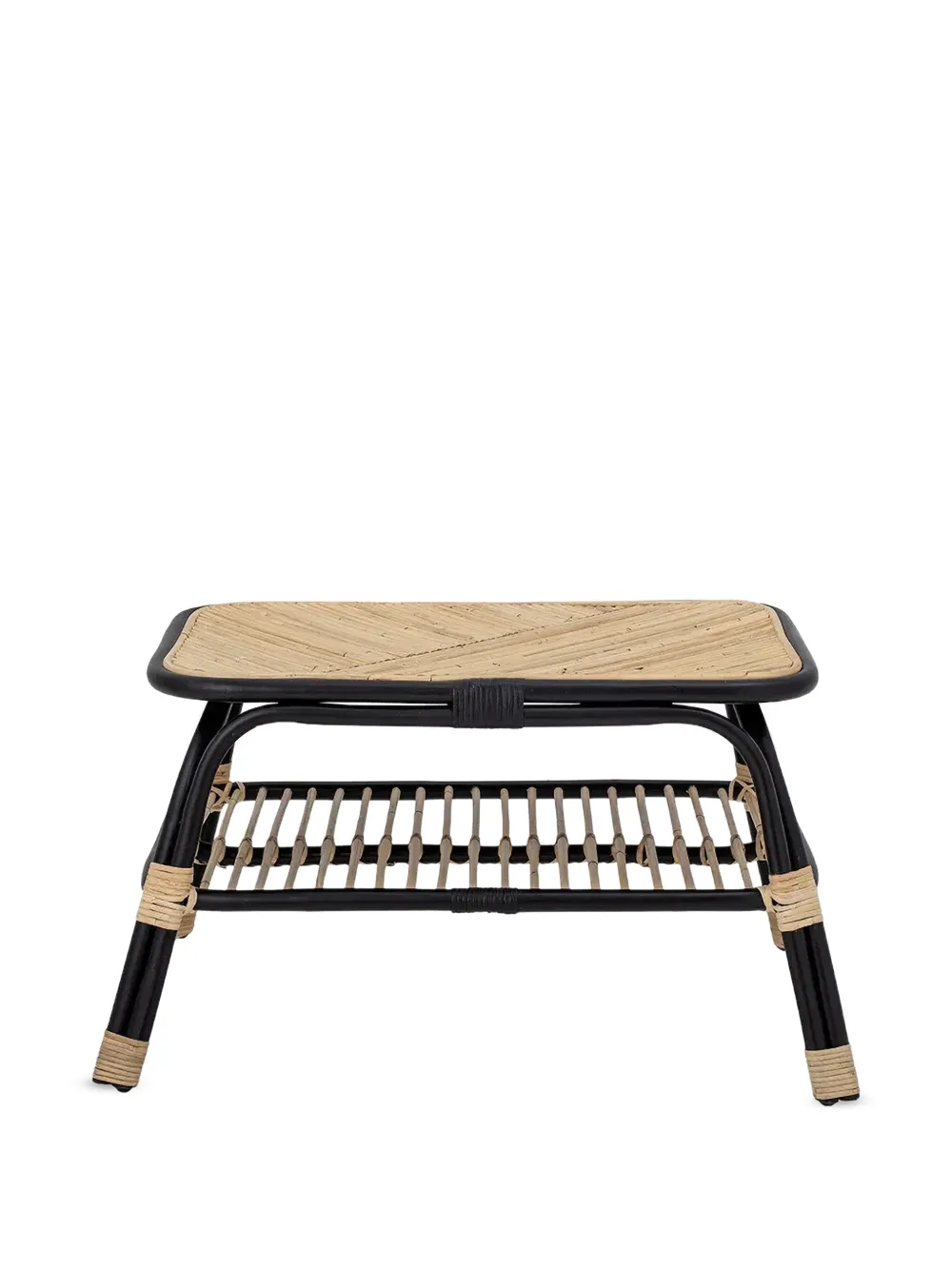 BLOOMINGVILLE Loue rattan shelf table - Nero