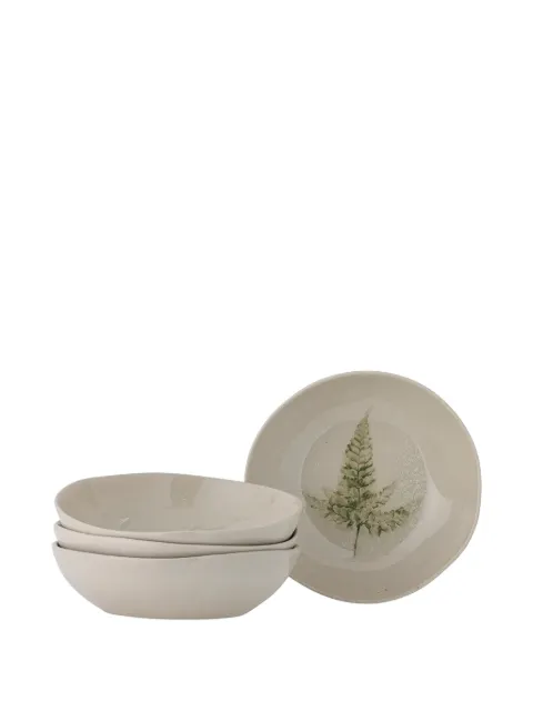 BLOOMINGVILLE Bea leaf-print deep plate