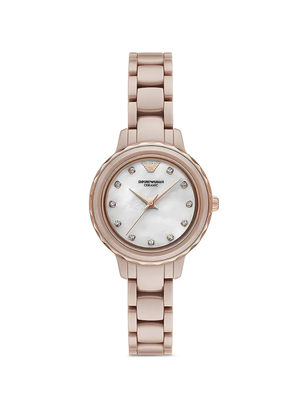 Emporio Armani round-shape 32mm watch - Bianco