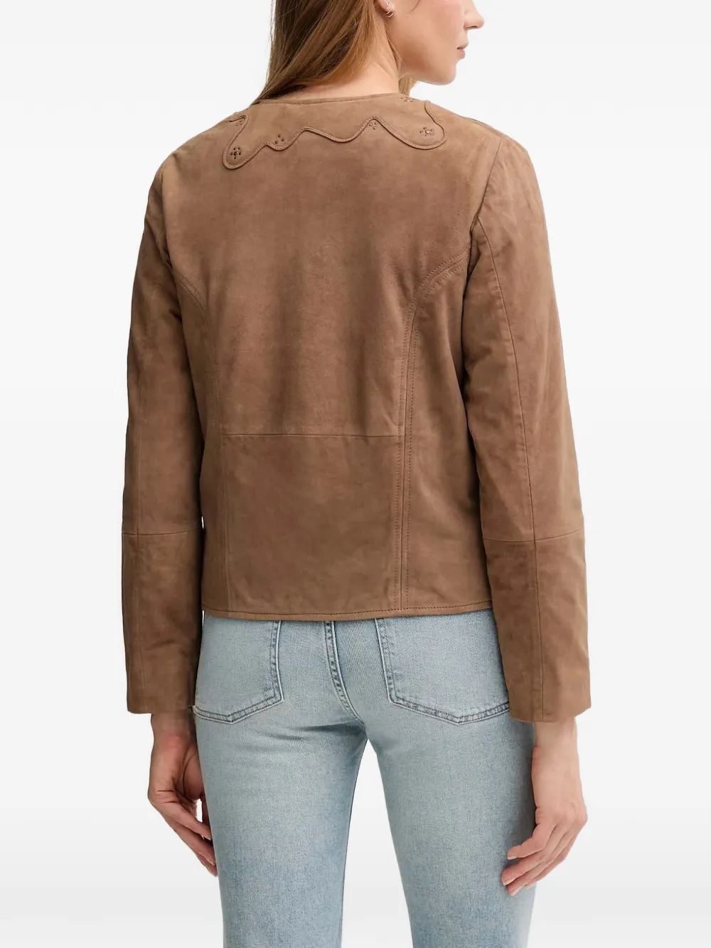  Hoss Intropia Embellished Buttoned Jacket - Brown 