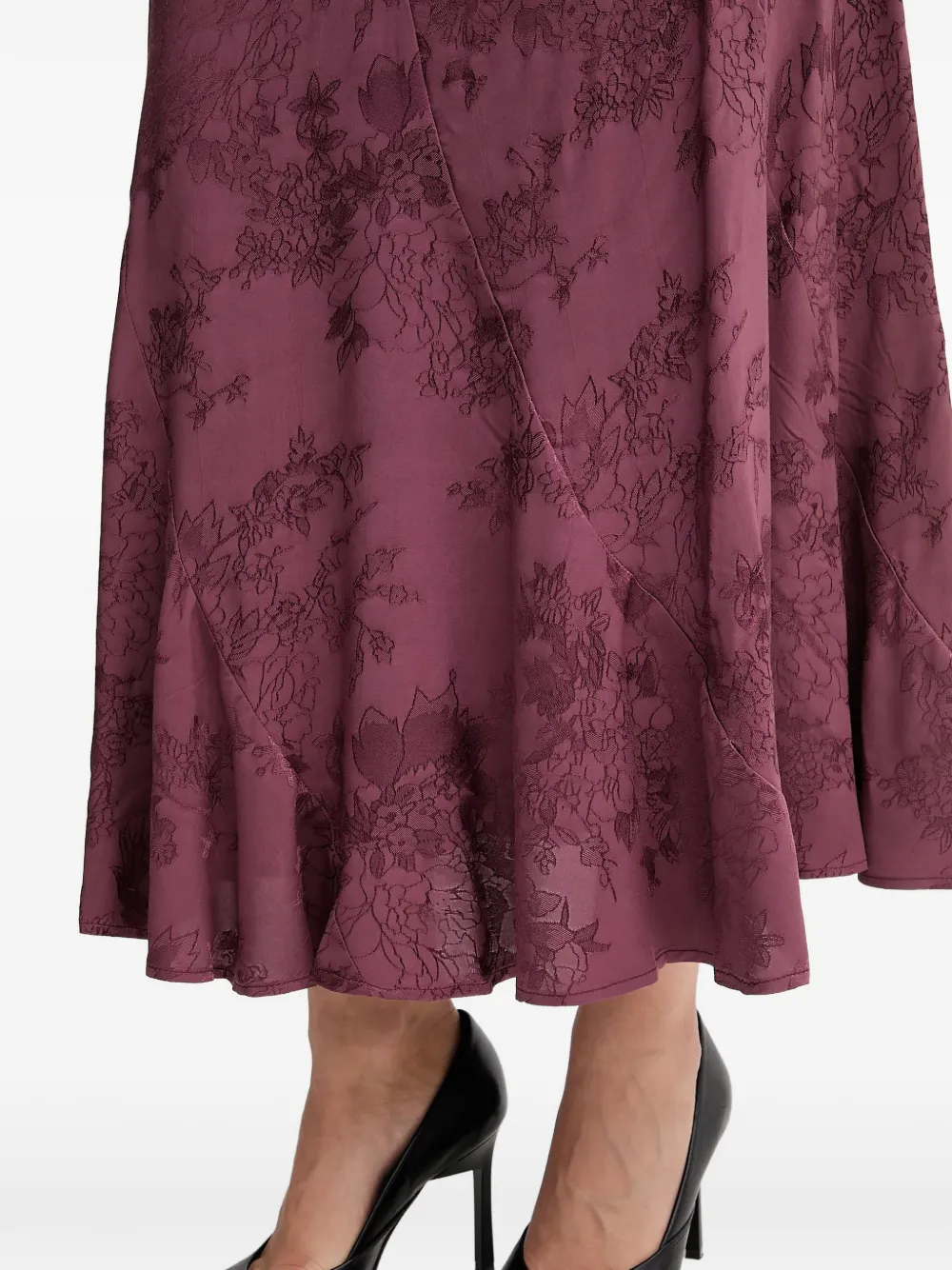 Hoss Intropia Midi-rok met ruches Paars