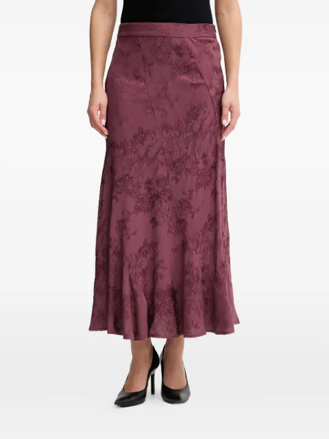 Hoss Intropia floral-print ruffled midi skirt