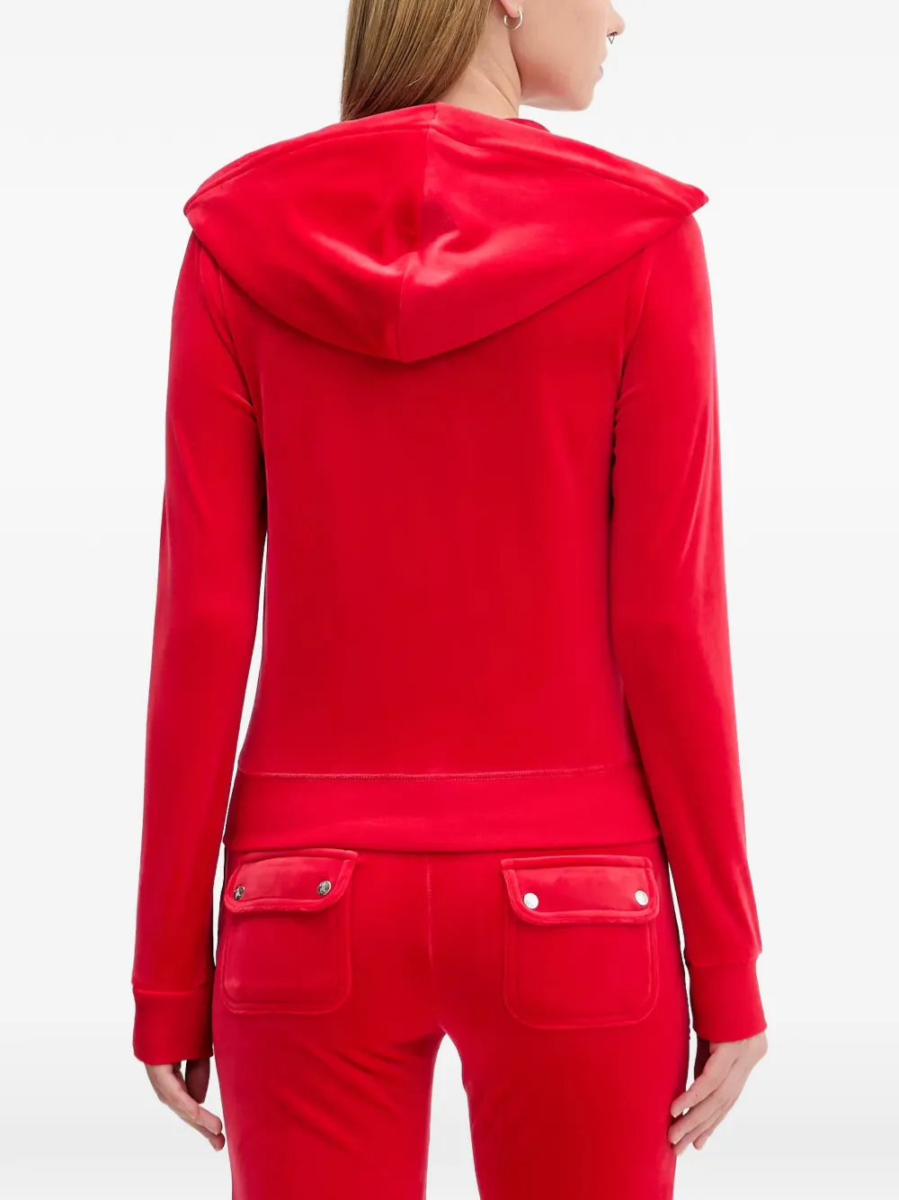  Juicy Couture Zip-fastening Front-pockets Hoodie - Red 