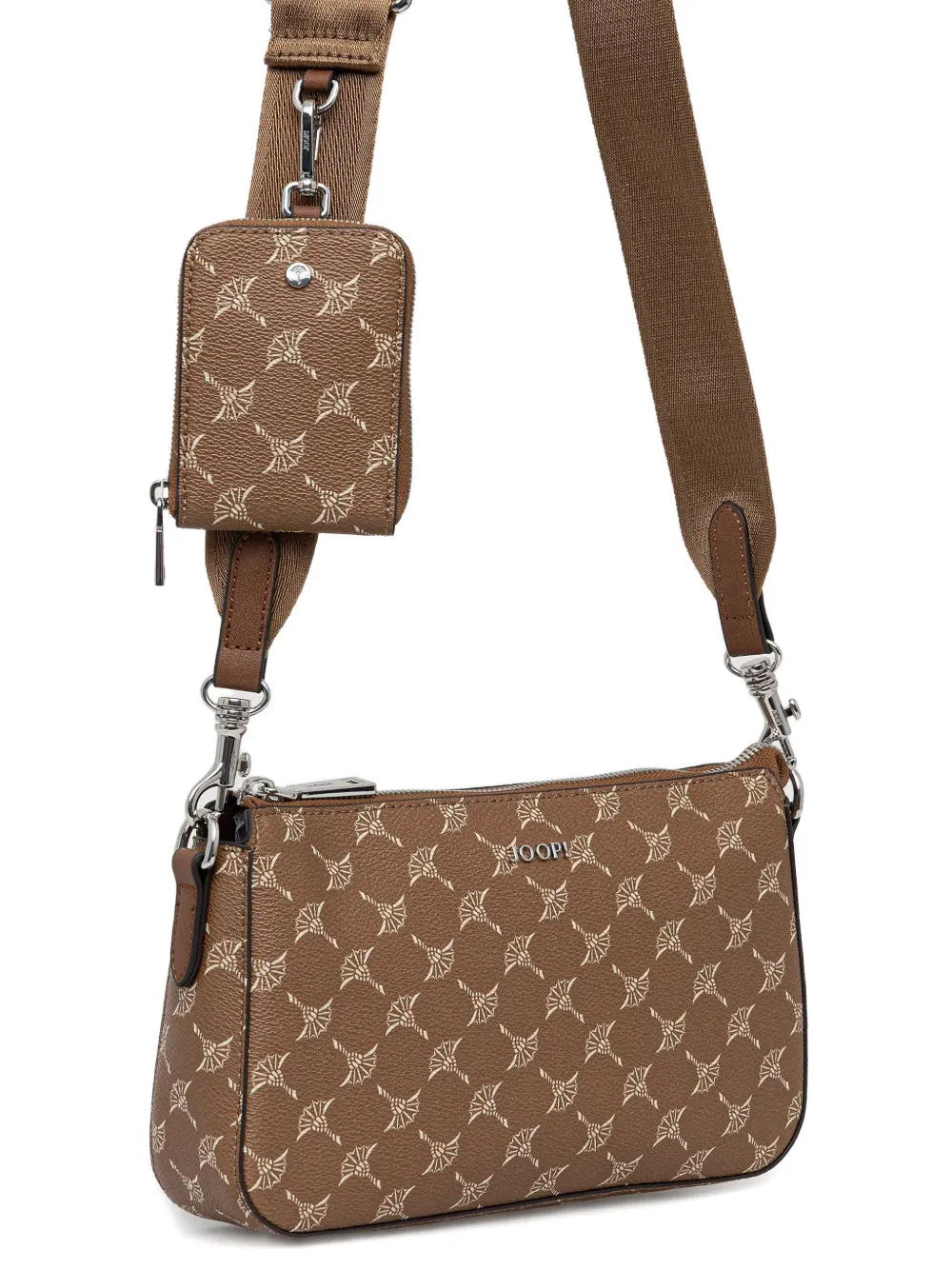  Joop! Logo-patterned Cross-body Bag - Brown 