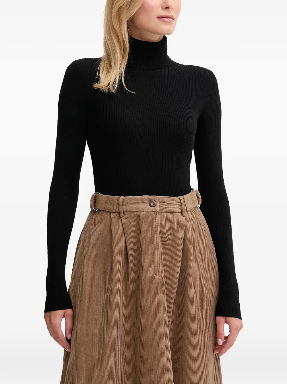 Joop! Kalis turtleneck long-sleeve sweater - Black