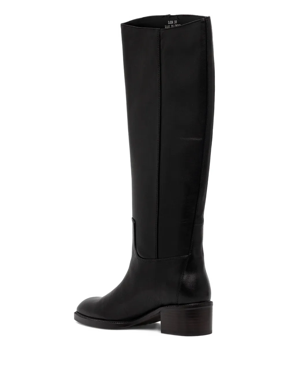 Jeffrey Campbell Lada block-heel knee-high boots Zwart