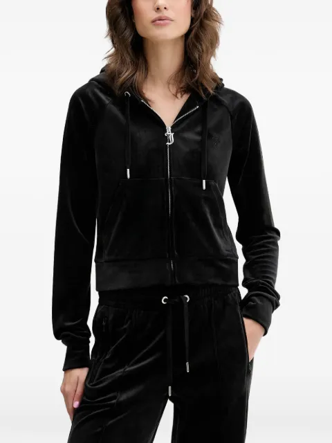Juicy Couture logo-embellished zip-fastening hoodie