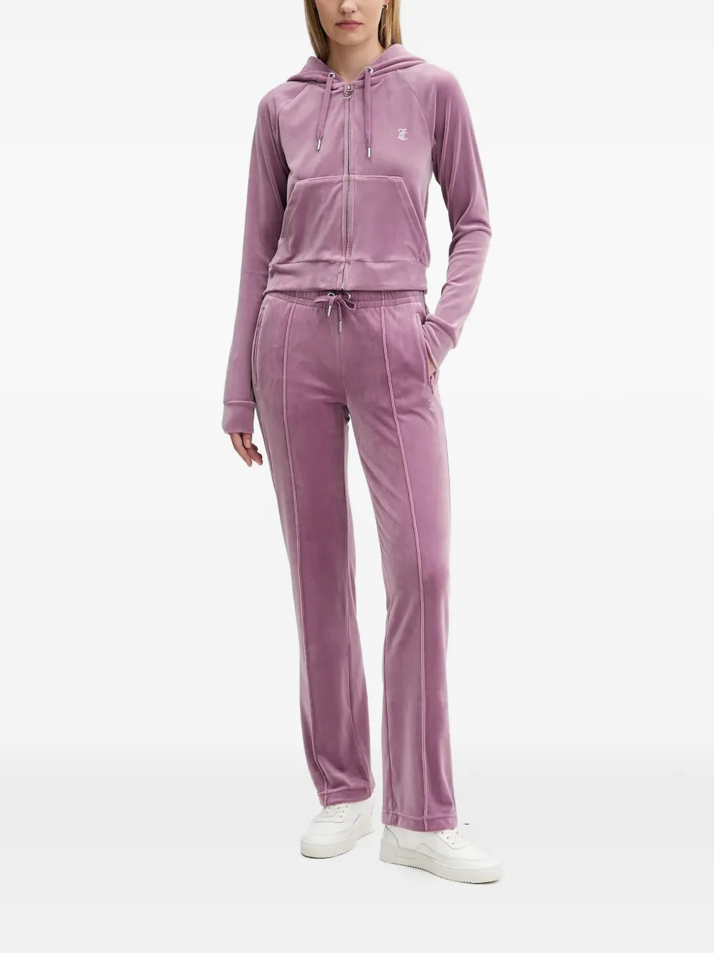Juicy Couture zip-fastening hoodie - Paars