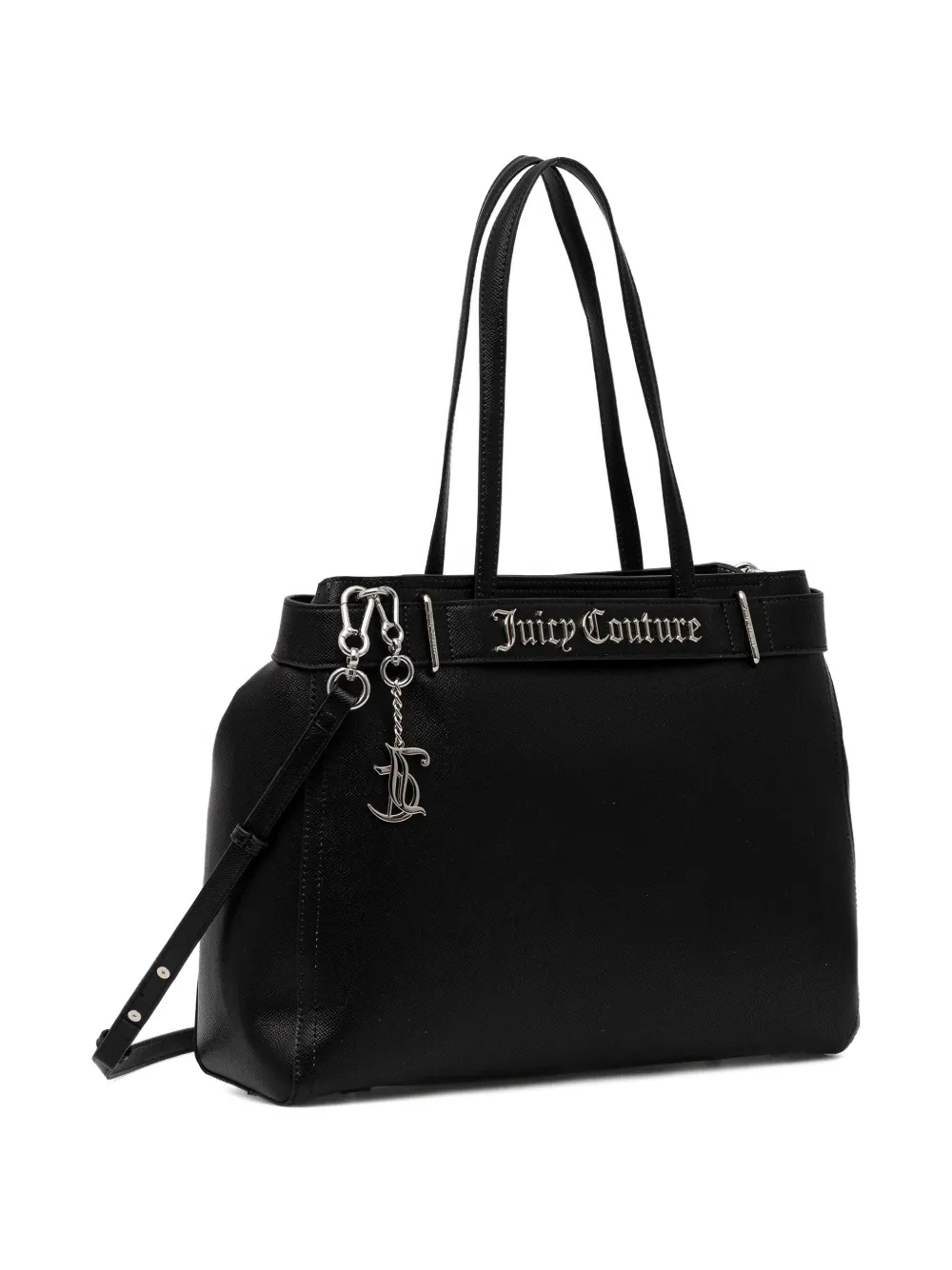 Juicy Couture Jasmine logo-charm satchel - Zwart