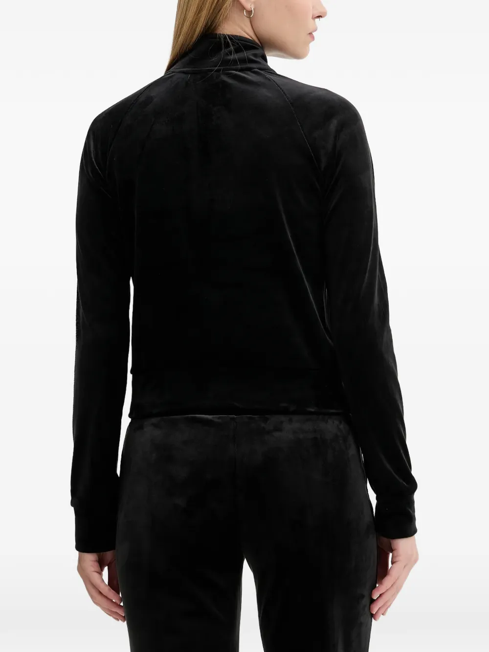 Juicy Couture Zip-fastening Front-pockets Sweater In Black