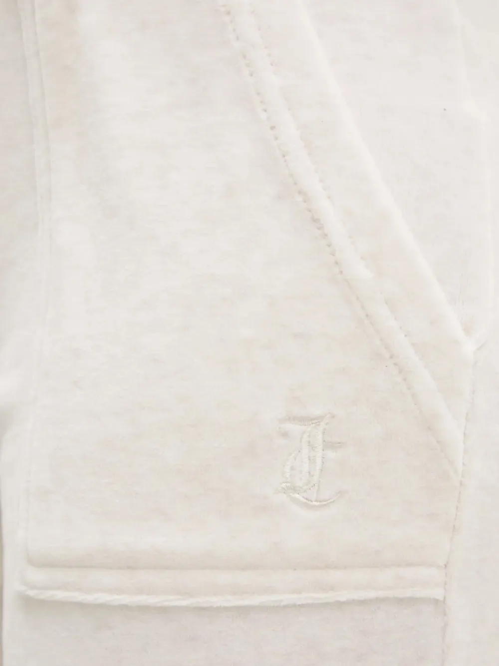 Juicy Couture Broek met trekkoordsluiting en zak Beige