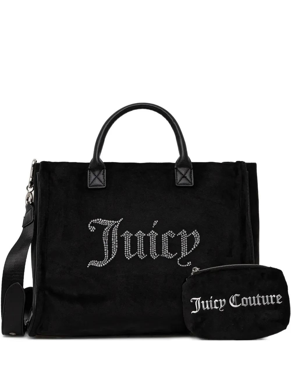 Juicy Couture embellishment-logo tote bag - Nero