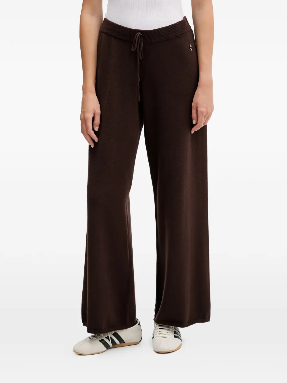 Juicy Couture Drawstring-fastening Logo-detail Track Pants In Brown