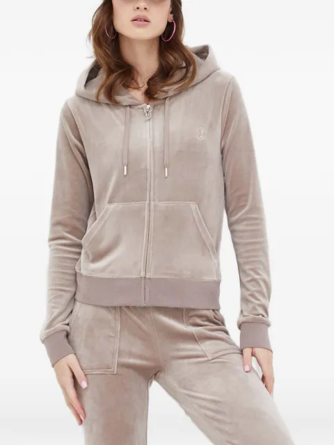 Juicy Couture logo-embroidered hoodie