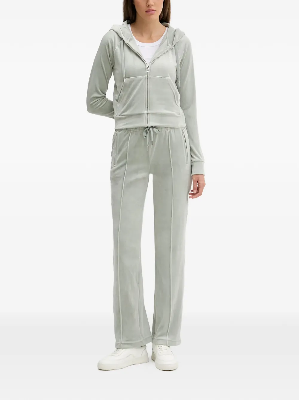 Juicy Couture pockets zip-up hoodie - Grijs