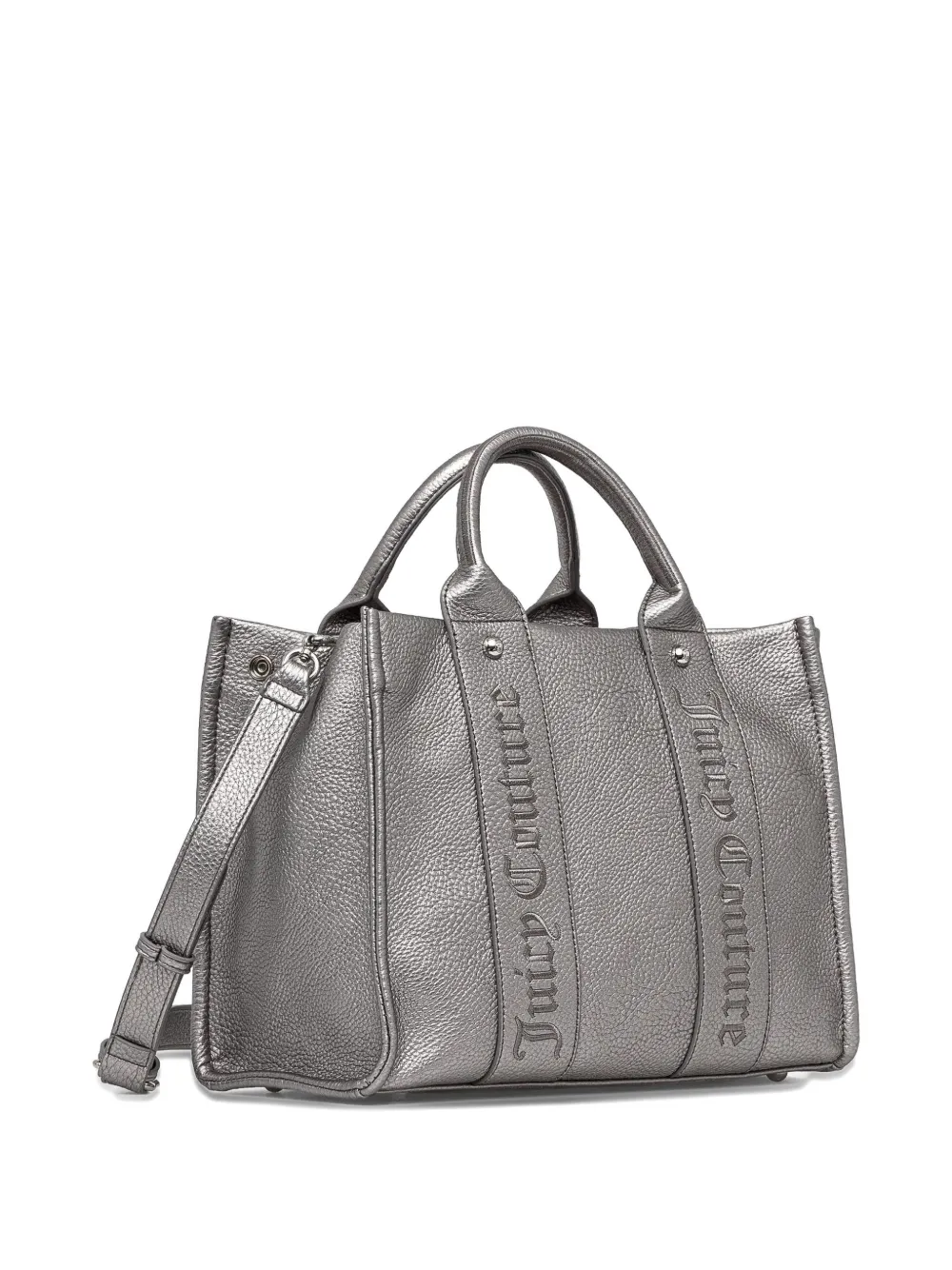 Juicy Couture embossed satchel tote bag - Zilver