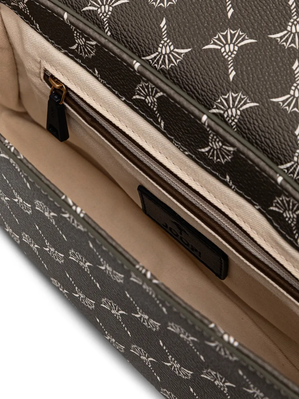 Joop! Nil crossbodytas met logoplakkaat Bruin