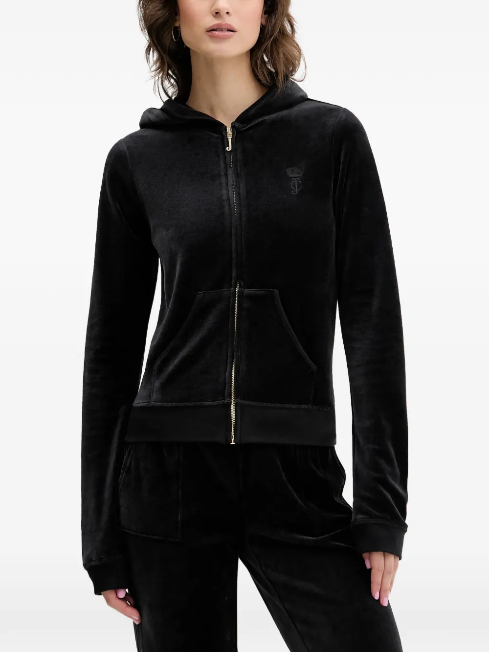 Juicy Couture pocket zip-fastening hoodie - Nero