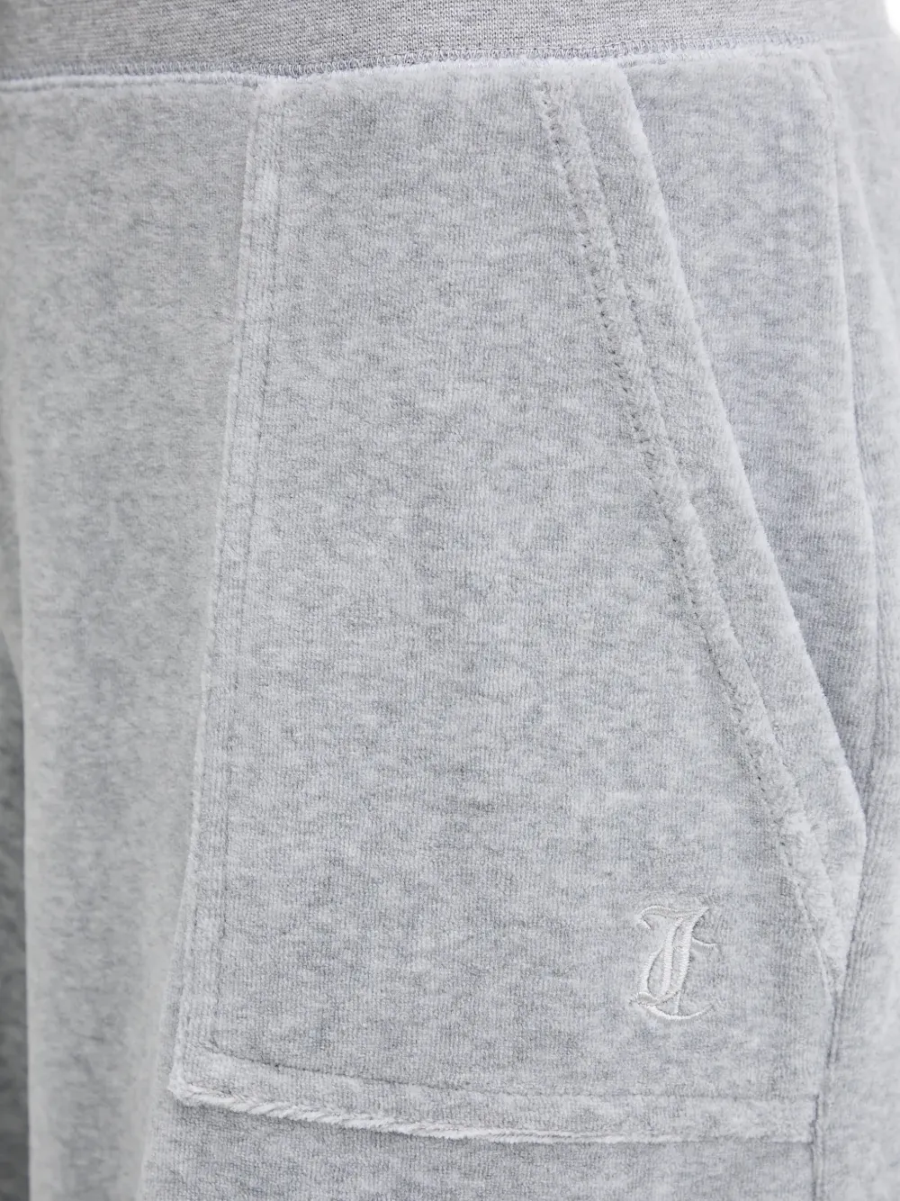 Juicy Couture Drawstring-fastening Pocket Track Pants In Gray