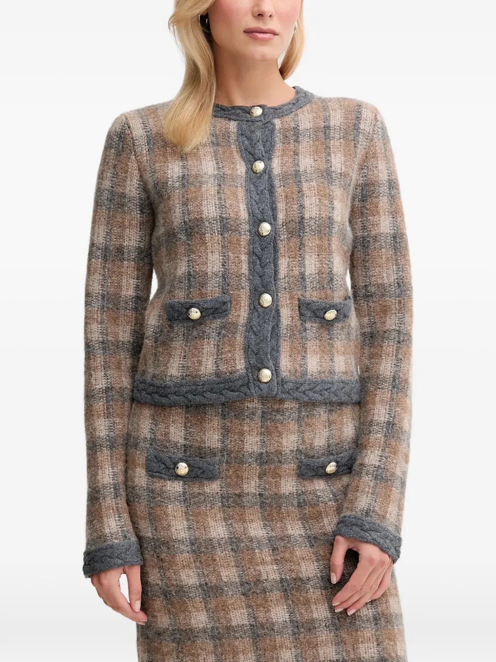 Joop! Kea cardigan - Marrone