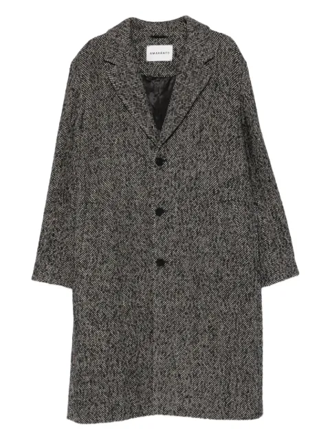 AMARÁNTO herringbone button coat