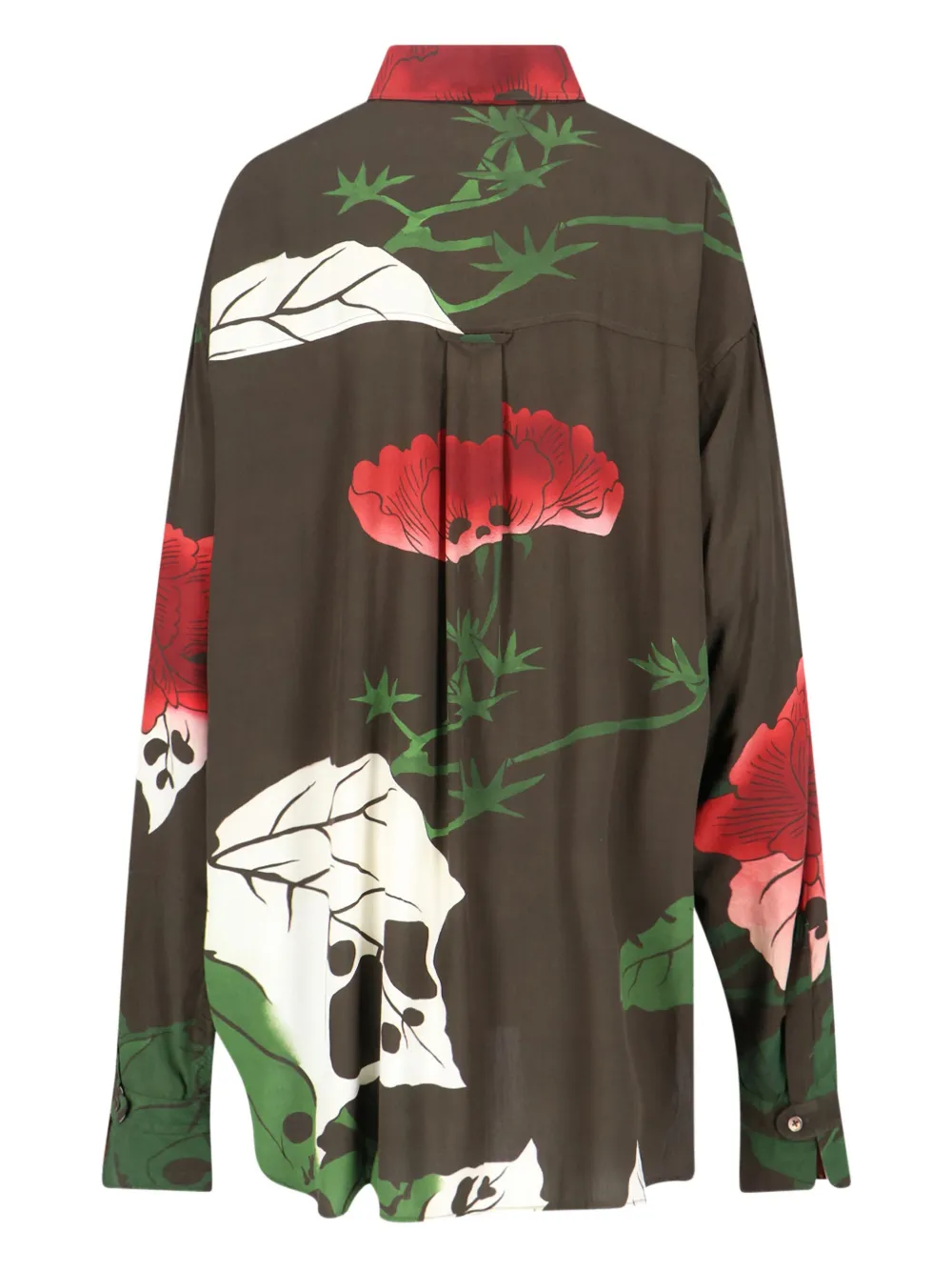 OUR LEGACY Dapper blouse met bloemenprint - Bruin