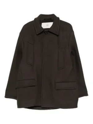 LEMAIRE ベルテッド ダッフルコート | ブラック | FARFETCH JP