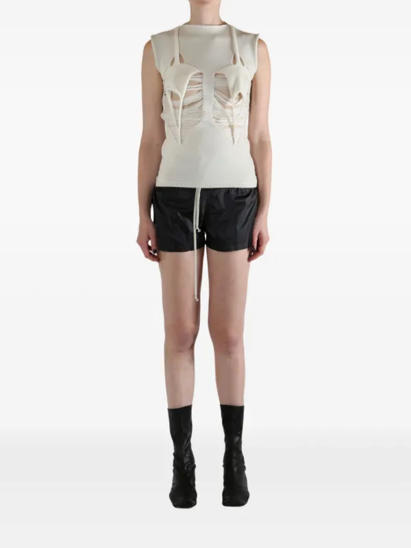 Rick Owens cut-out Sleeveless Top | Neutrals | FARFETCH GE