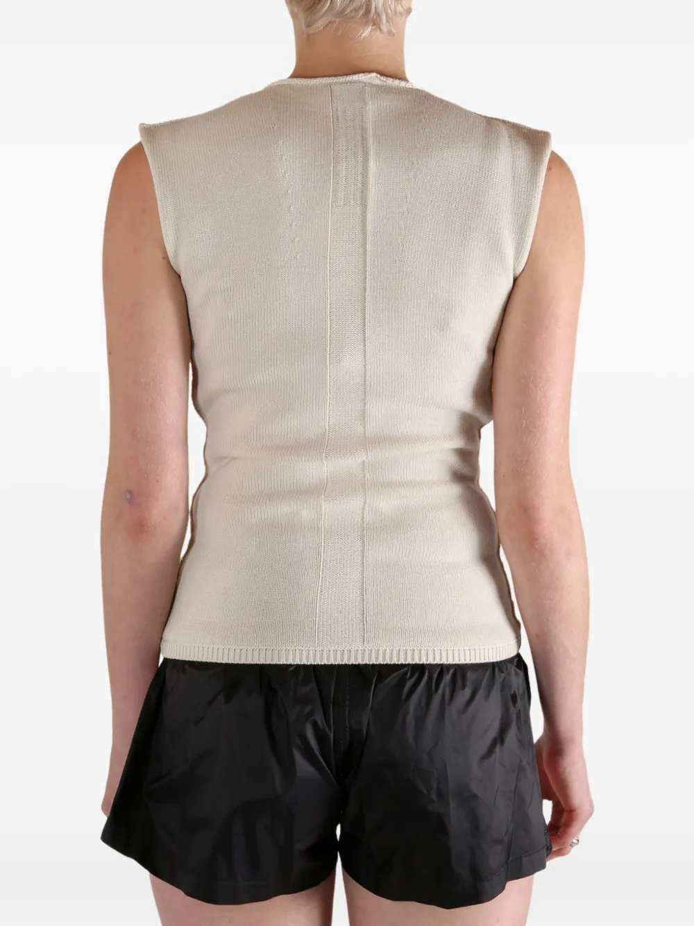 Rick Owens Uitgesneden top Beige